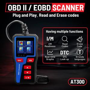 Acclope New  1.8 Inch AT300 OBD2 Code Reader Diagnostic Scanner Tool  Acclope New  1.8 Inch AT300 OBD2 Code Reader Diagnostic Scanner Tool