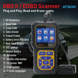 Acclope New 2.4 Inch AT500 OBD2 Diagnostic Scanner Code Reader Tool  Acclope New 2.4 Inch AT500 OBD2 Diagnostic Scanner Code Reader Tool